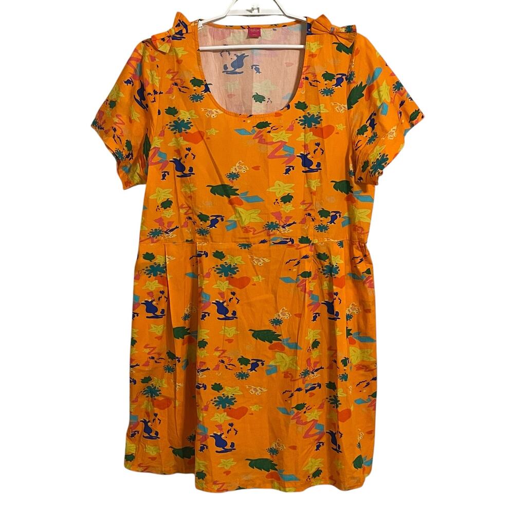 The Tiny Tassel Tropical Print Sheath Dress Pockets